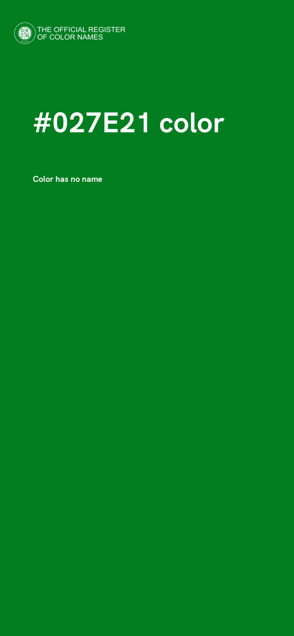 #027E21 color image