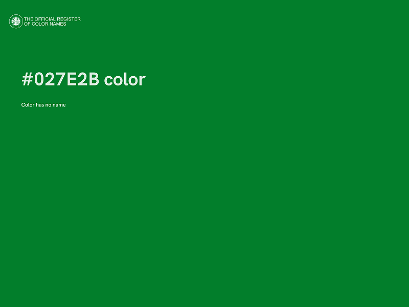 #027E2B color image