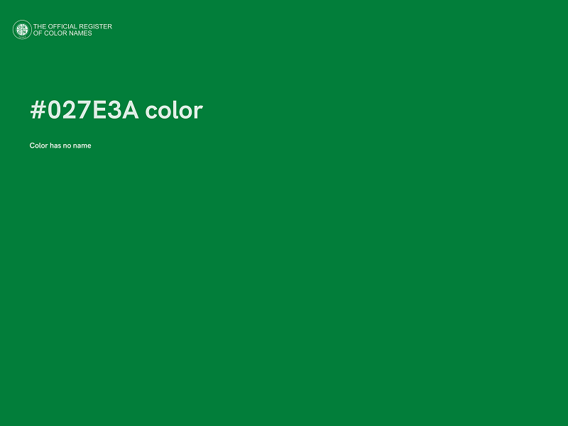 #027E3A color image