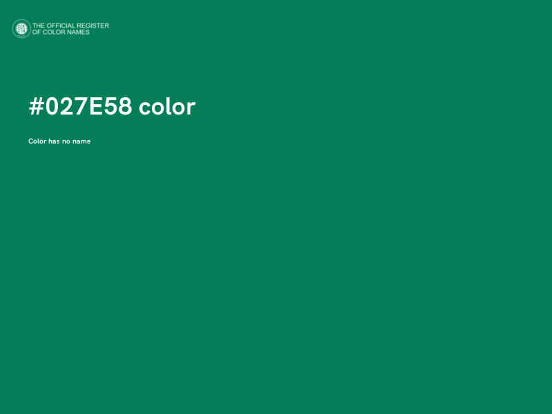 #027E58 color image