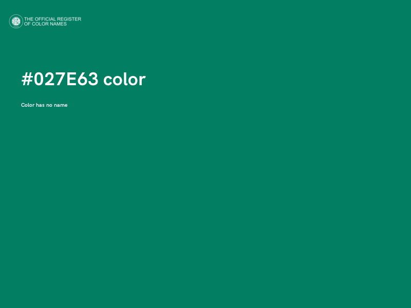 #027E63 color image