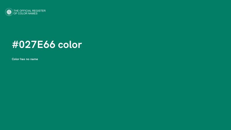 #027E66 color image