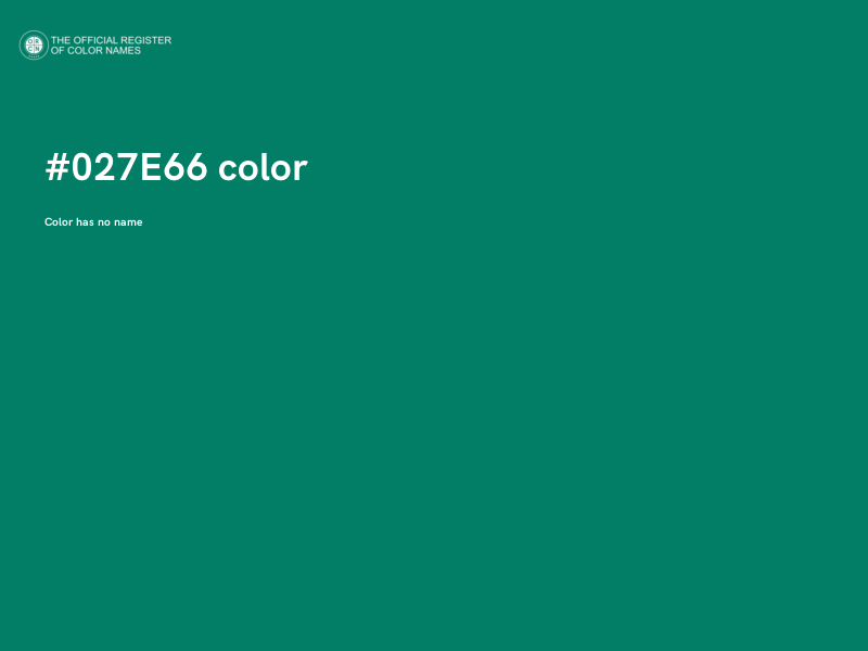 #027E66 color image