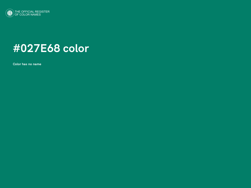 #027E68 color image