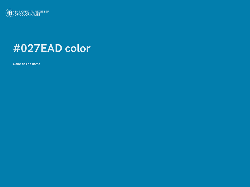 #027EAD color image