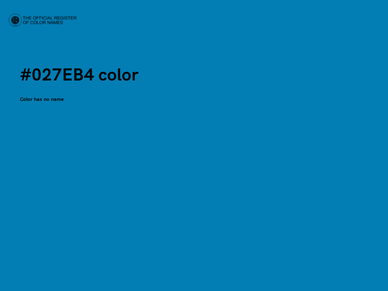 #027EB4 color image