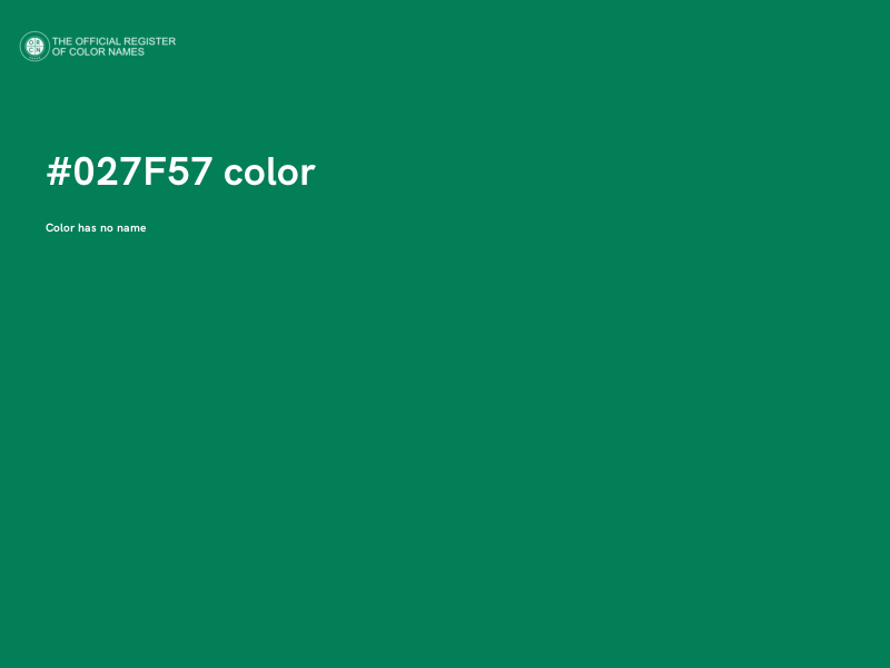#027F57 color image