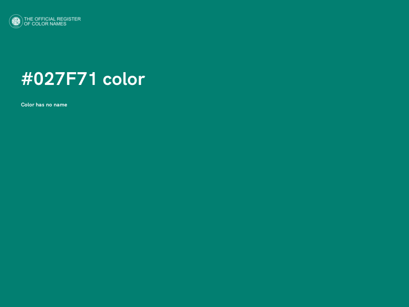 #027F71 color image