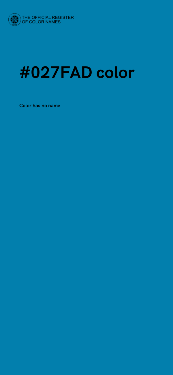 #027FAD color image