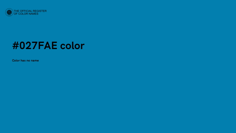 #027FAE color image