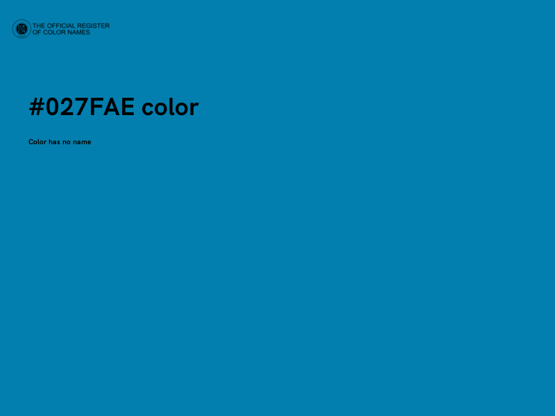 #027FAE color image