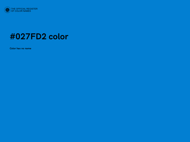 #027FD2 color image