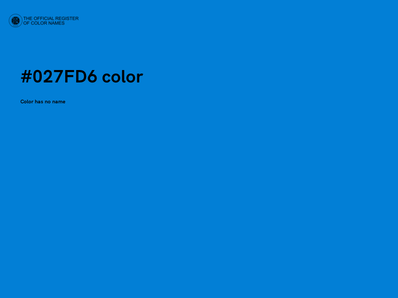 #027FD6 color image