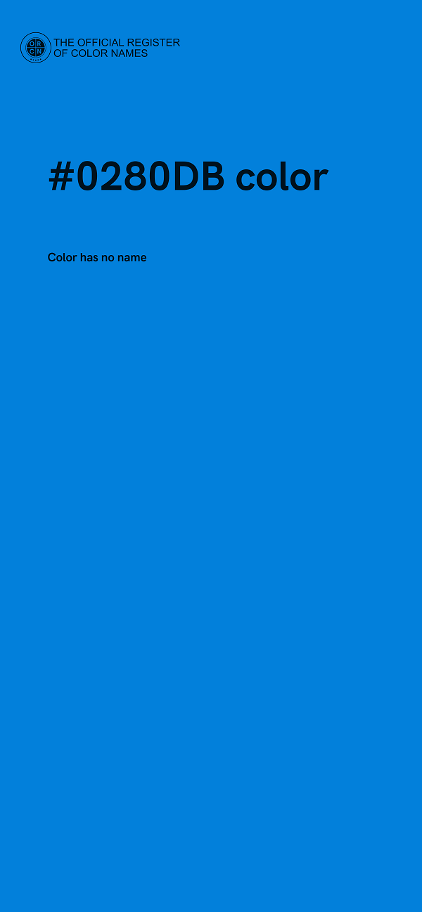 #0280DB color image