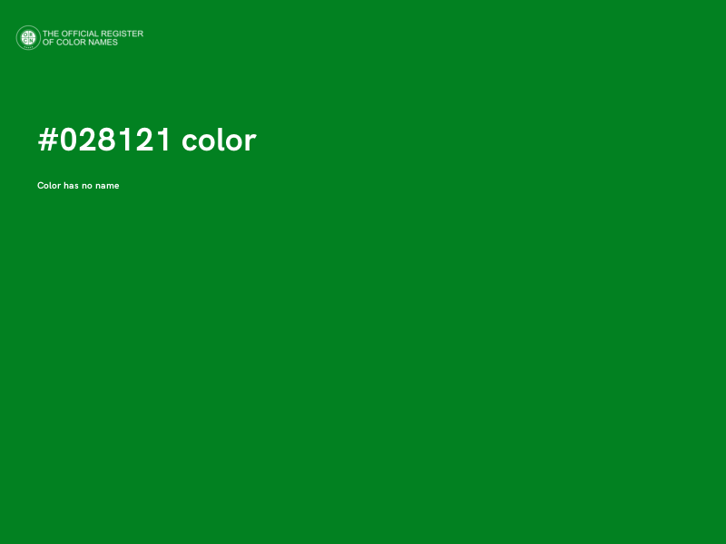 #028121 color image