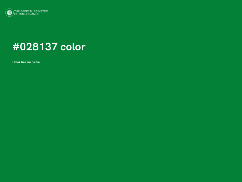#028137 color image