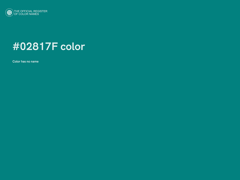#02817F color image