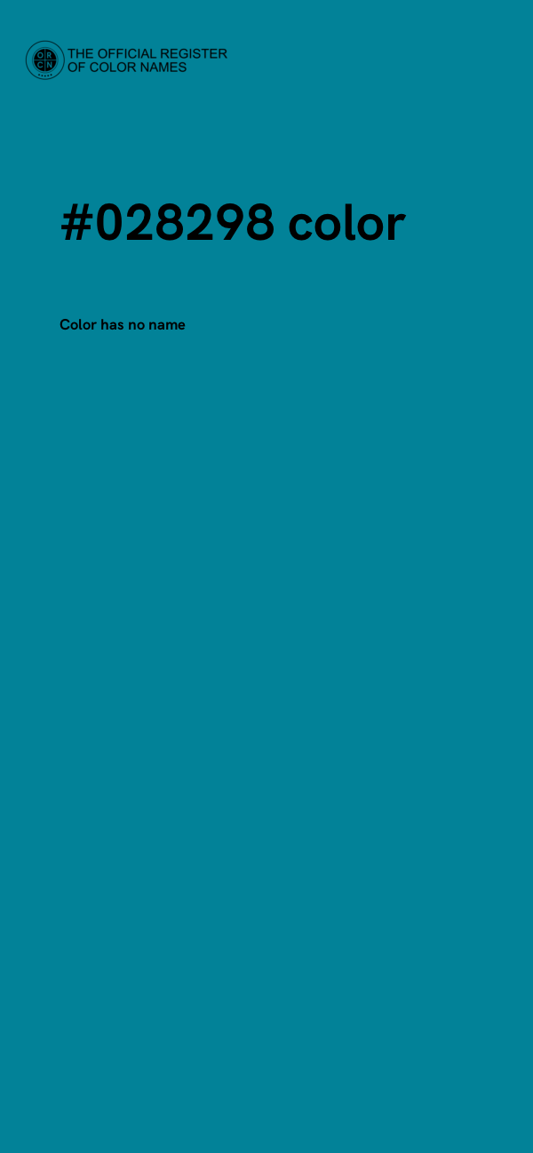 #028298 color image