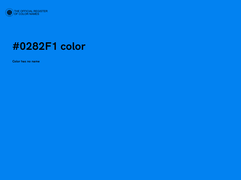 #0282F1 color image
