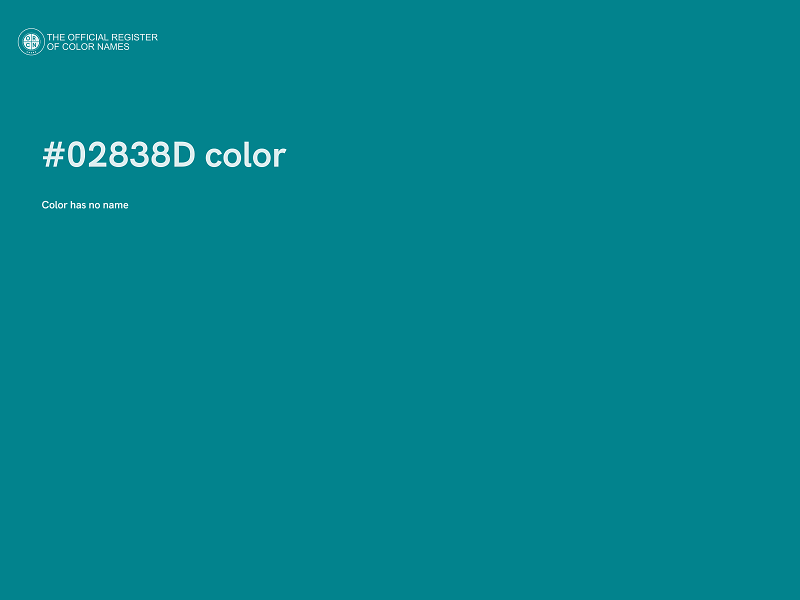 #02838D color image