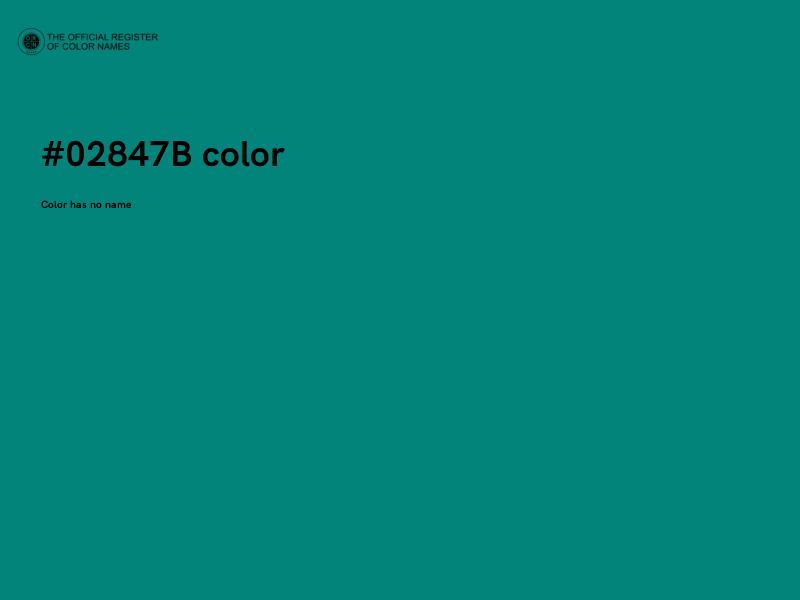 #02847B color image