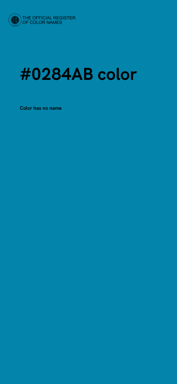 #0284AB color image