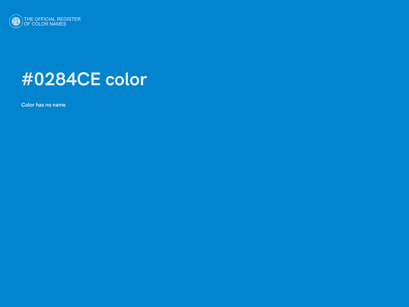 #0284CE color image