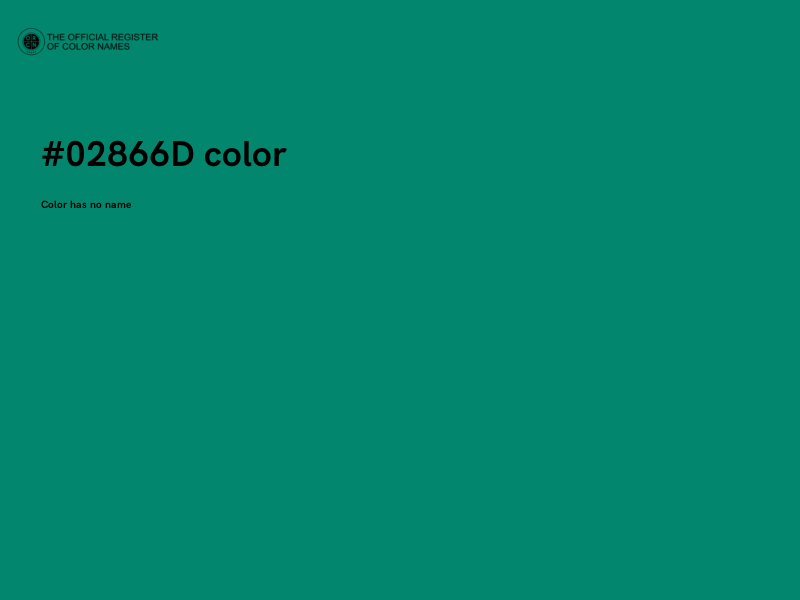 #02866D color image