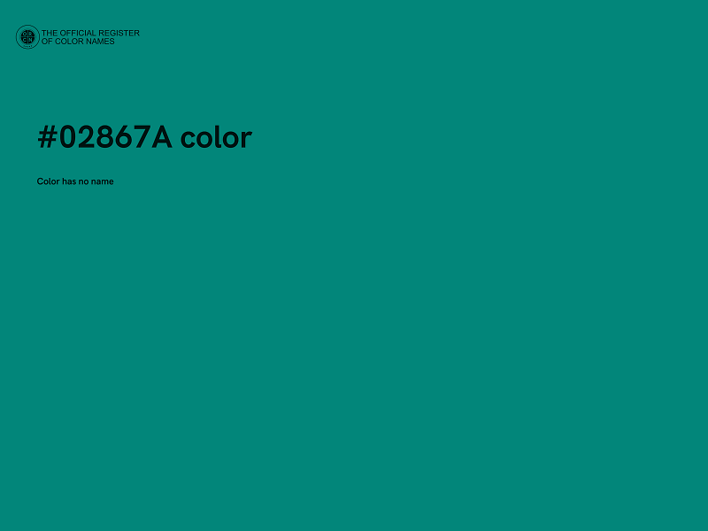 #02867A color image