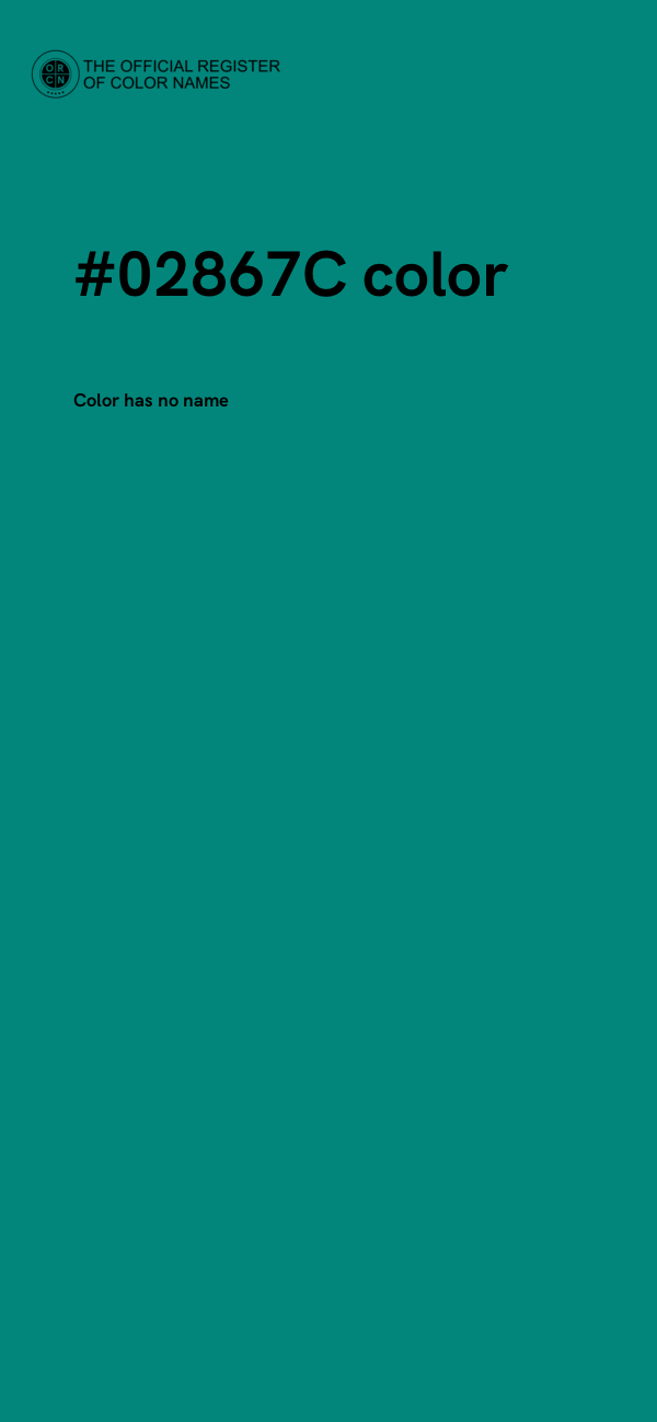 #02867C color image