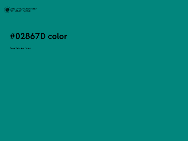 #02867D color image