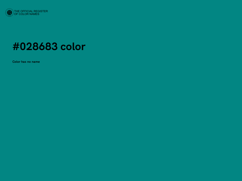#028683 color image