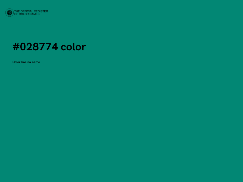 #028774 color image