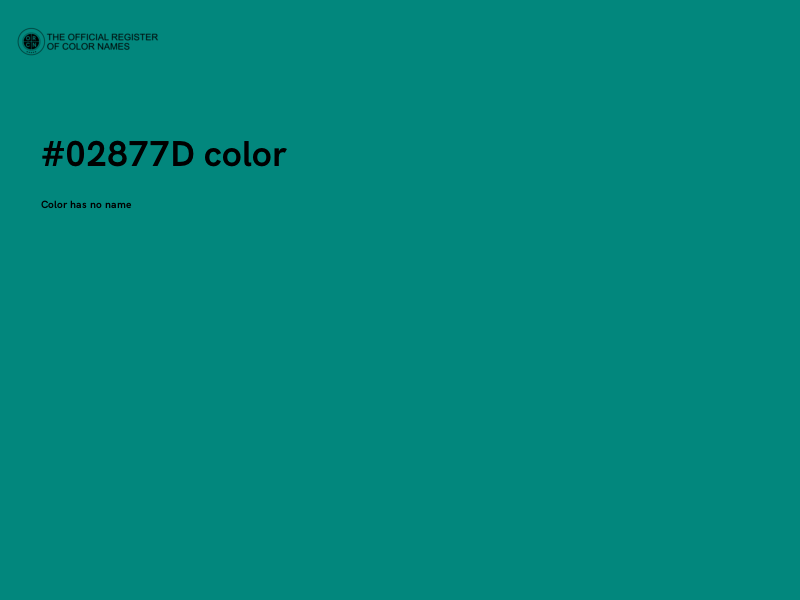 #02877D color image