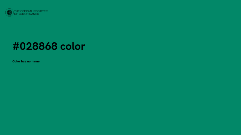 #028868 color image