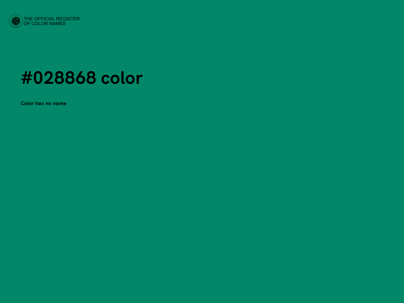 #028868 color image