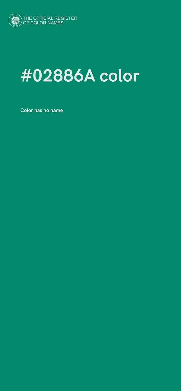 #02886A color image