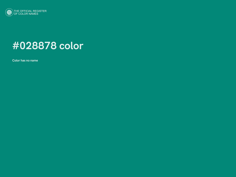 #028878 color image