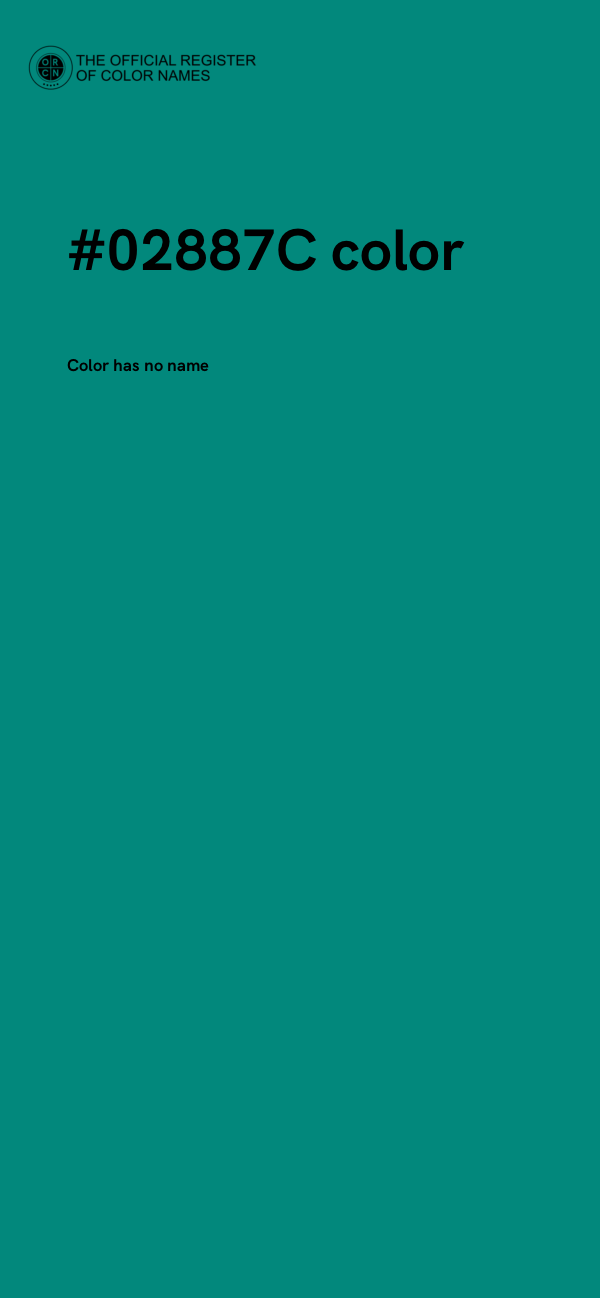 #02887C color image