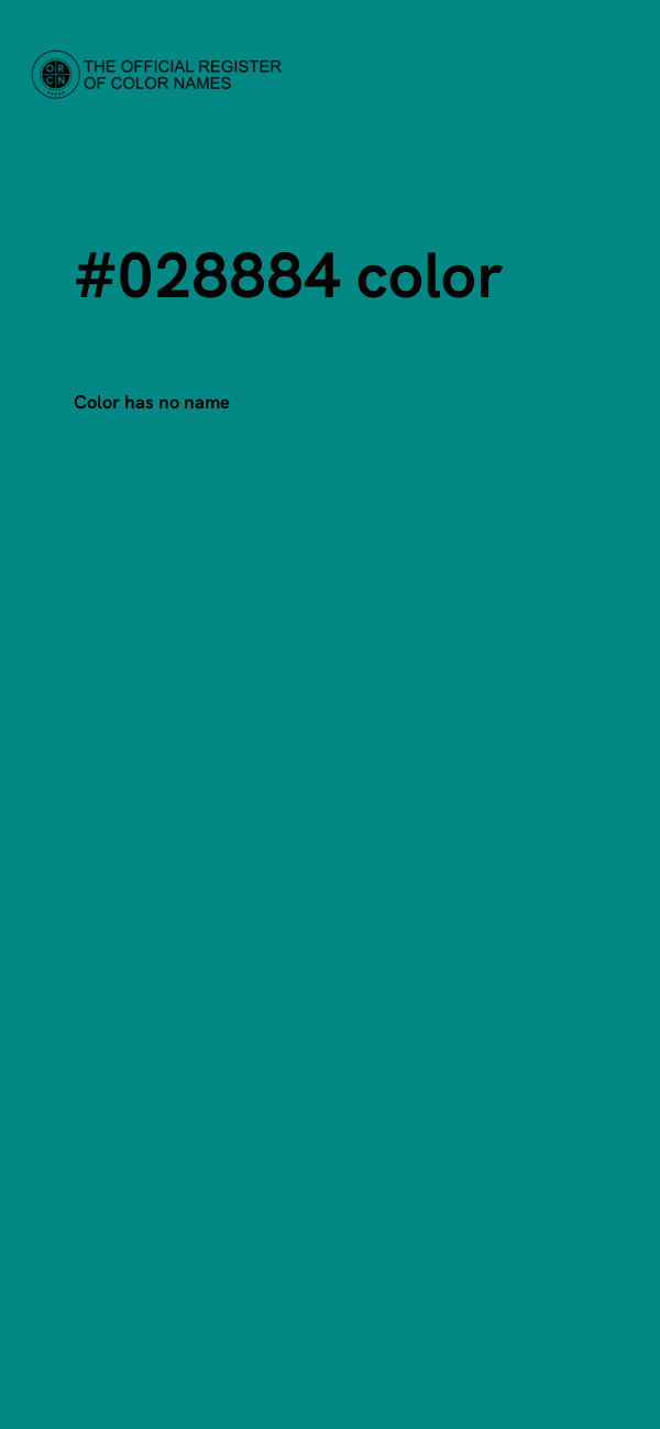 #028884 color image