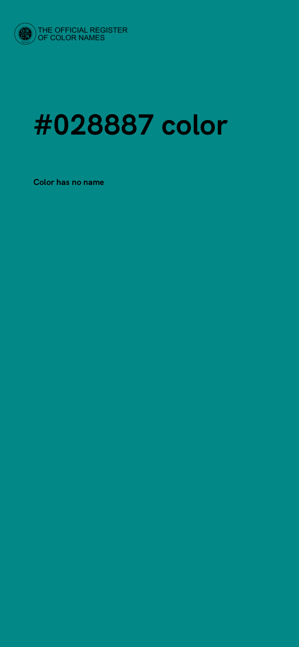#028887 color image