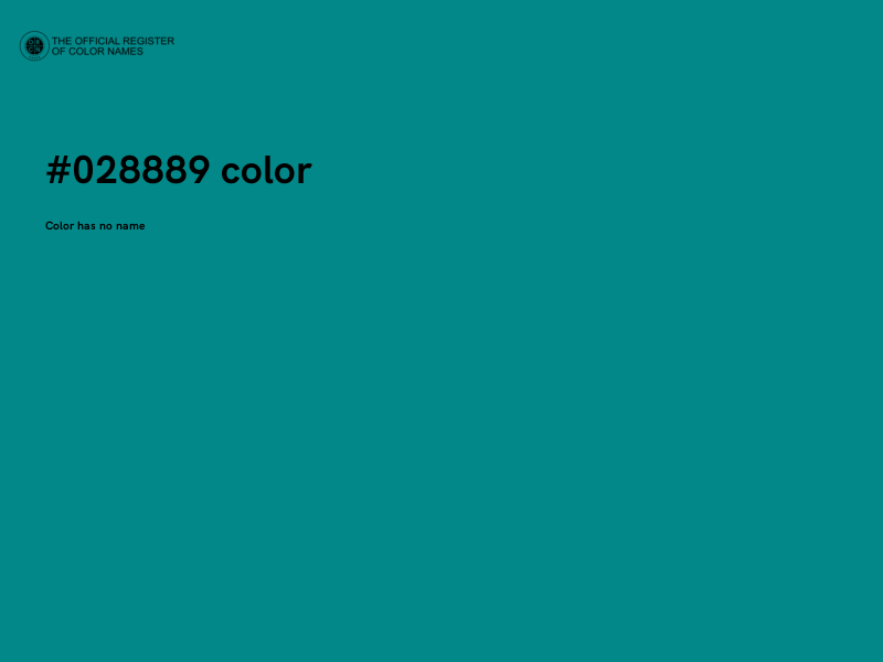 #028889 color image