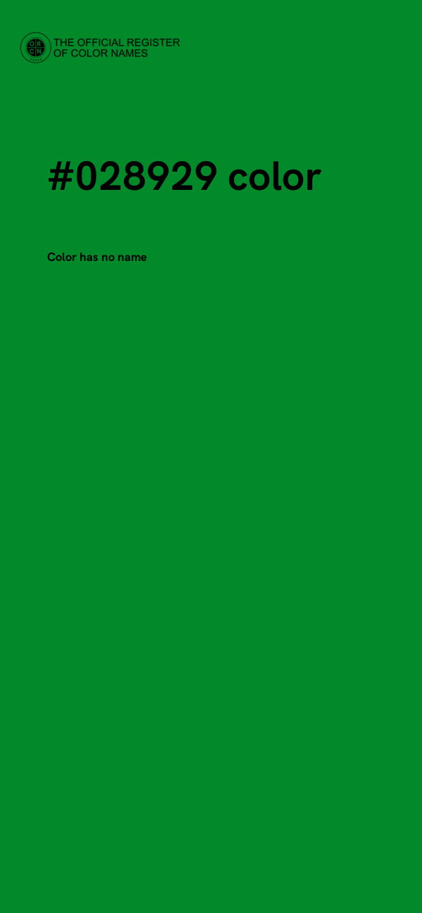 #028929 color image