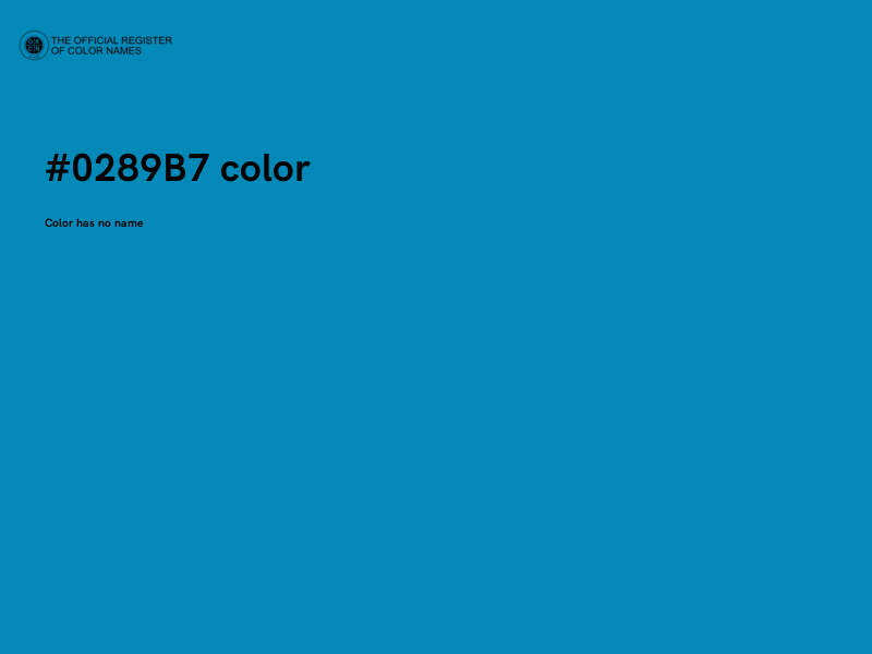 #0289B7 color image