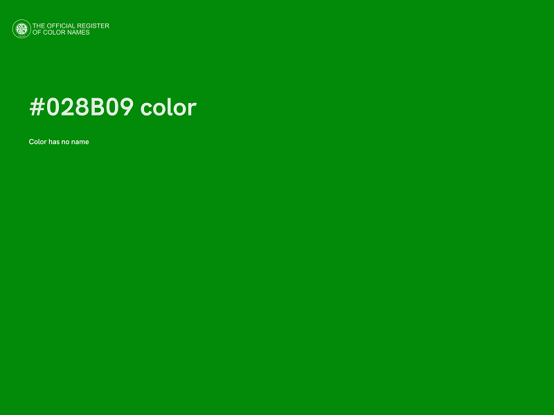 #028B09 color image
