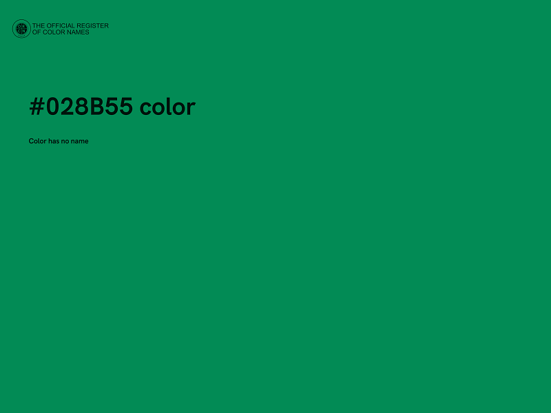 #028B55 color image