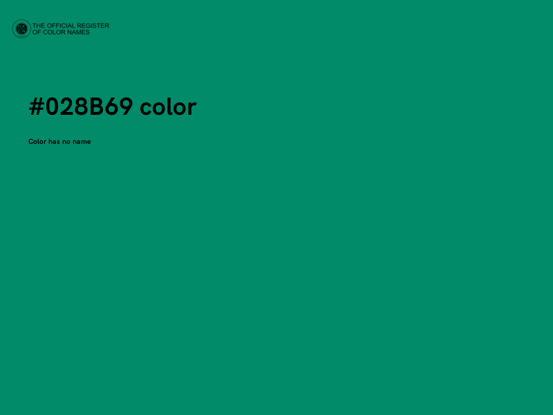 #028B69 color image