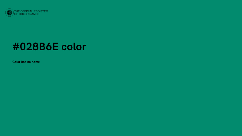 #028B6E color image