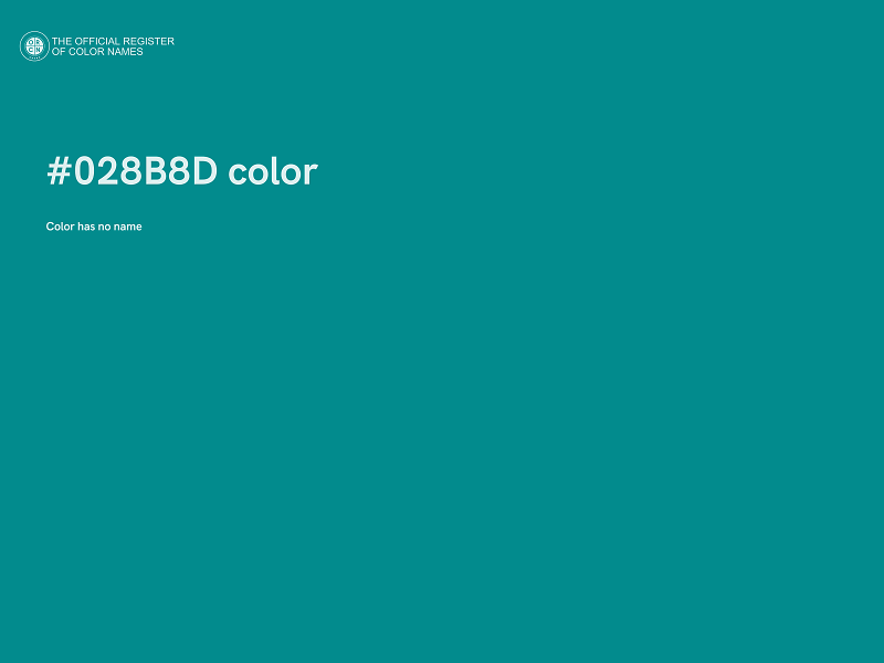 #028B8D color image