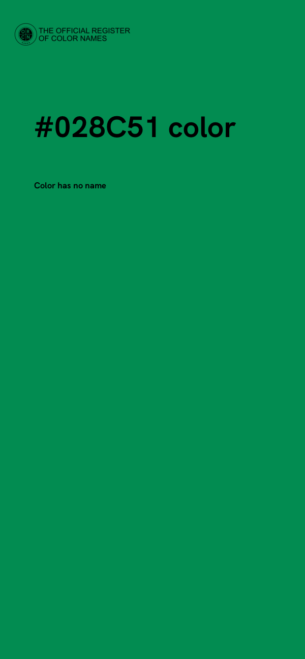#028C51 color image